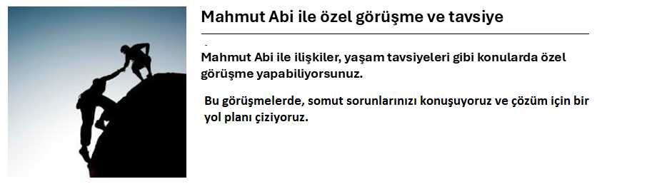 mahmut abi ile görüşme